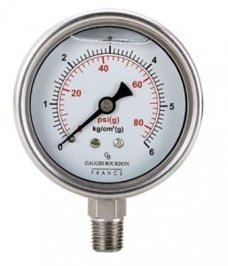 Đồng hồ đo áp suất mặt dầu inox - Van Công Nghiệp LAD - Công Ty TNHH Xuất Nhập Khẩu LAD